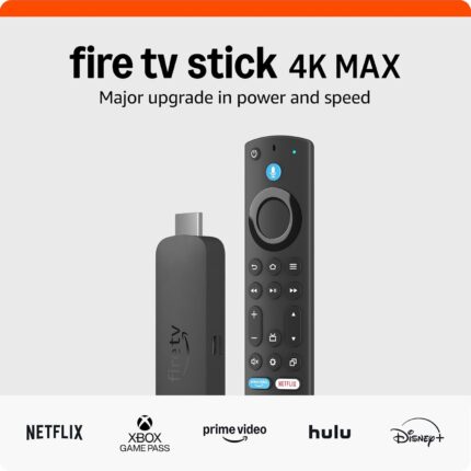 Fire TV Stick 4K Max (2023) – Wi-Fi 6E, Stream Free & Live TV